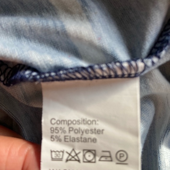 Striped Casual Dress with elasticized waist, Size Small - Picture 5 of 7